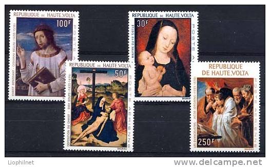 HAUTE-VOLTA 1967, TABLEAUX RELIGIEUX, 4 Valeurs. R298 - Religione