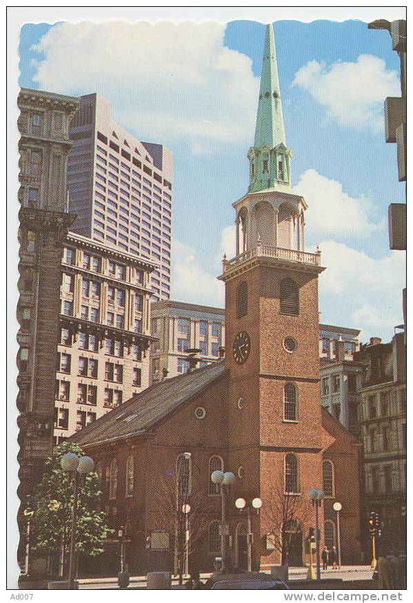 CPM Dentelée - Boston Massachusetts -The Old South Meeting House - Eglise Contruite En 1729 Devenue Ensuite Musée - Boston