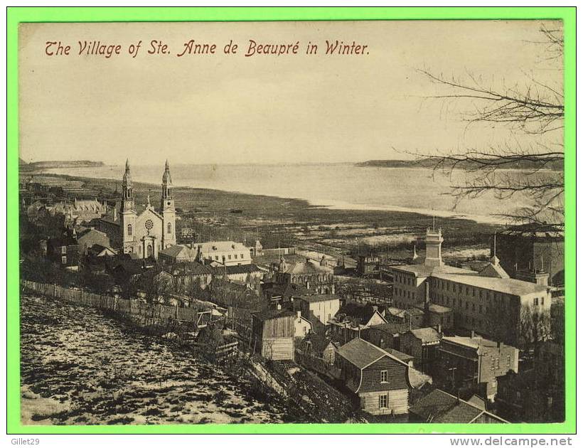 STE-ANNE DE BEAUPRÉ,QUÉBEC - LE VILLAGE EN HIVER - - Ste. Anne De Beaupré