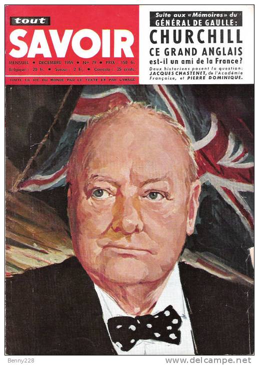 CHURCHILL Ce Grand Anglais Est-il Ami De La France ?... 1959 - Histoire