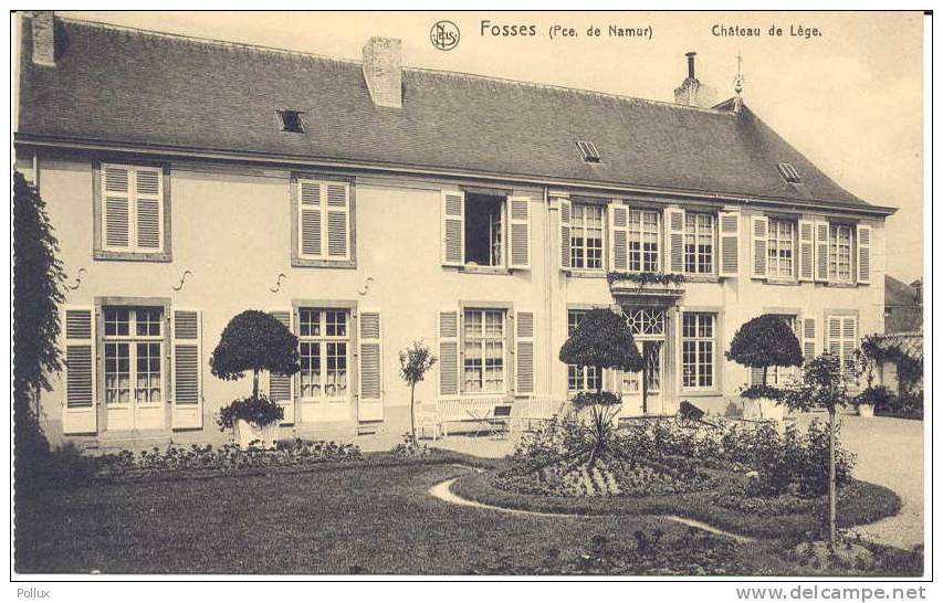 Cp Château De Lège  FOSSES - Fosses-la-Ville