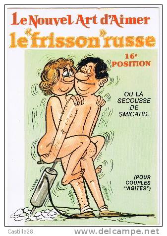 Cp Humour - Le Frisson Russe 16° Position - Humor