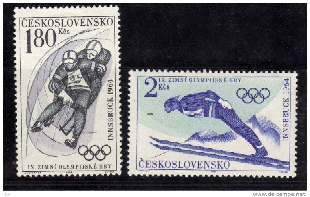 Tchécoslovaquie 1964 N°Y.T. : 1316 Et 1317* - Neufs
