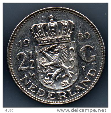 Pays-Bas 2,5 Gulden 1980 Ttb/sup - 1948-1980 : Juliana