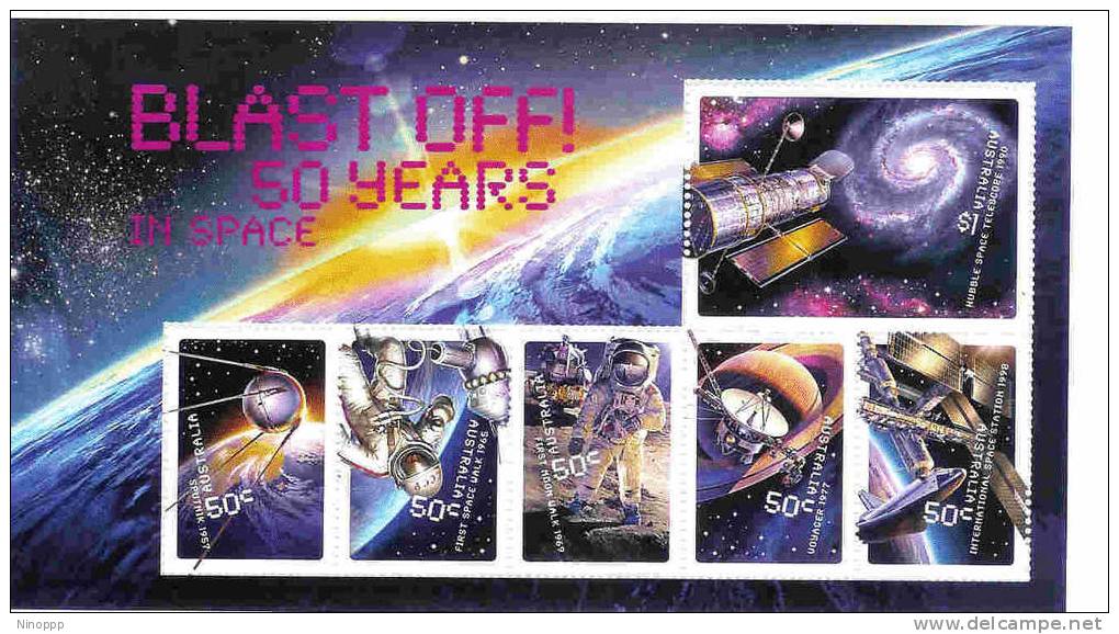 Australia-2007 50 Years In The Space MS MNH - Mint Stamps