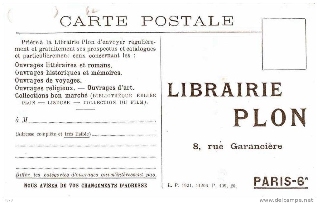 CpE1098 - Joseph CREACH Auteur De Maudez Le Leonard -  Cp De La Librairie Plon (écrivain) - Philosophy