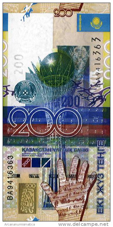 KAZAKHSTAN  200  TENGE  2.006   SC/UNC/PLANCHA    DL-5740a - Kazakhstán