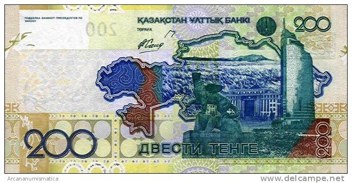 KAZAKHSTAN  200  TENGE  2.006   SC/UNC/PLANCHA    DL-5740a - Kazakhstán