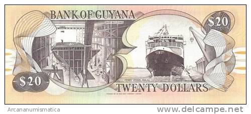 GUYANA  20  DOLARES  1.991  SC/UNC/PLANCHA    DL-5716b - Guyana