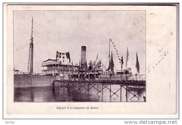 LOT-KO , CONGO , BOMA , Depart D'un Steamer - Autres & Non Classés