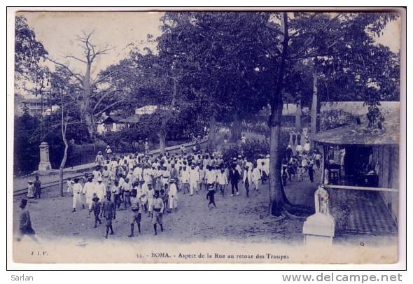 LOT-KO , CONGO , BOMA , Aspect De La Rue Au Retour Des Troupes - Autres & Non Classés