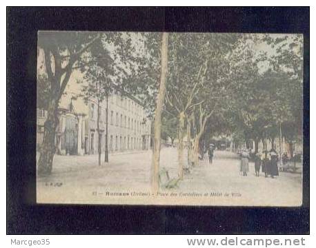 28081 Romans Place Des Cordeliers & Hotel De Ville édit.B.F. N° 83 Couleur  Belle Carte - Romans Sur Isere