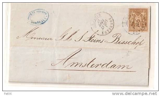 GIRONDE (32)  -  BORDEAUX - 1876-1878 Sage (Type I)