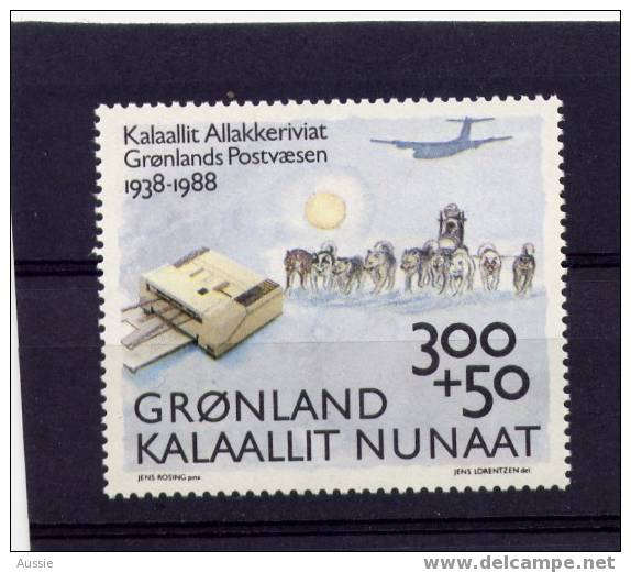 Groenland Greenland 1988 Yvertn° 173 *** MNH Cote 4,50 Euro Avion Chien - Ongebruikt