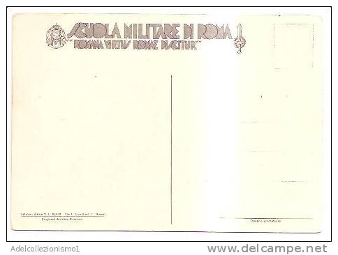 5065)cartolina Illustratoria Scuola Militare Di Roma - Storia Postale