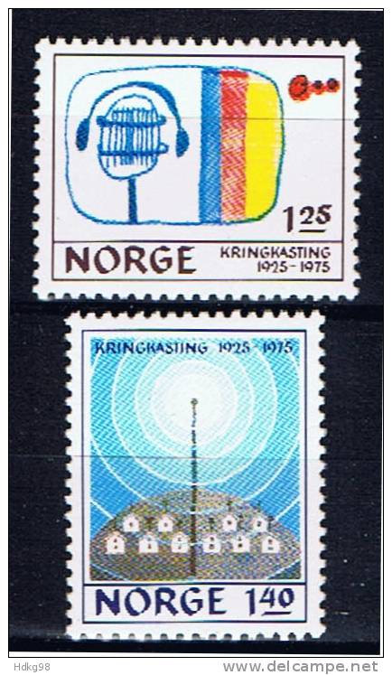 N Norwegen 1975 Mi 712-13** - Neufs