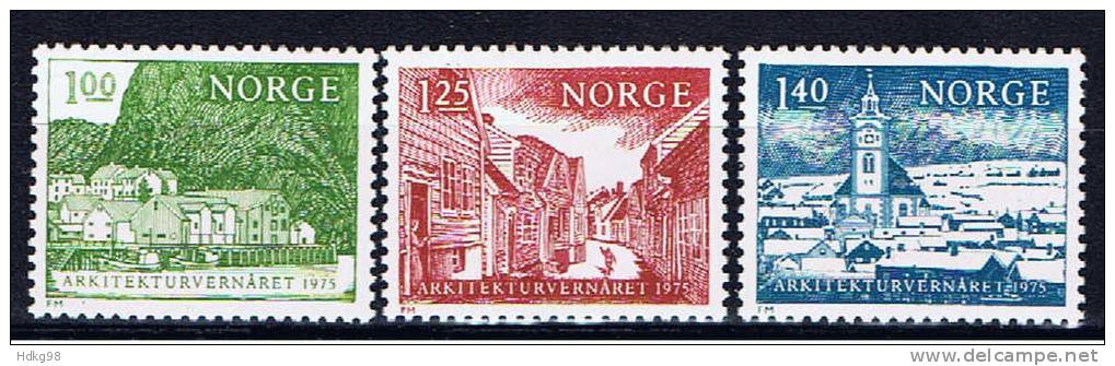 N Norwegen 1975 Mi 700-02** - Neufs