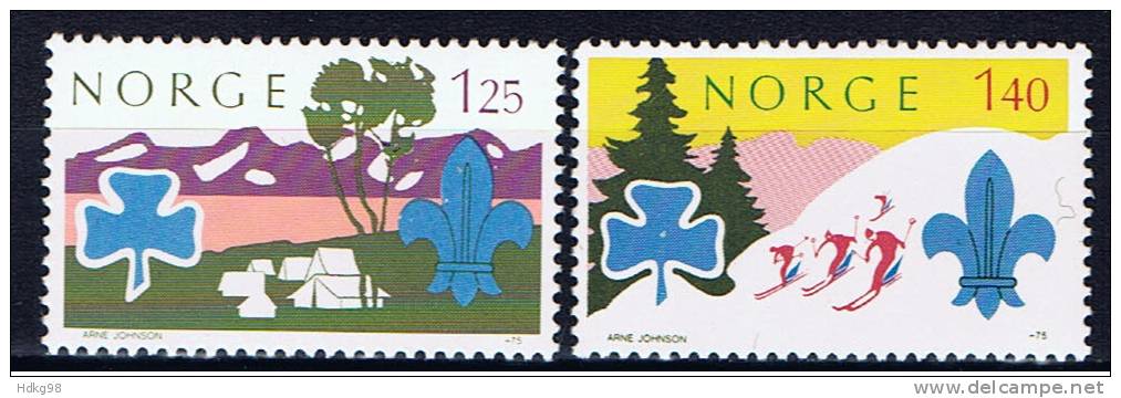 N Norwegen 1975 Mi 705-06** - Neufs