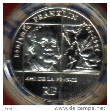 FRANCE  1/4 EURO B. FRANKLIN 300 YEARS 2006 SILVER  PROOF NOT RELEASED READ DESCRIPTION CAREFULLY!! - Prova