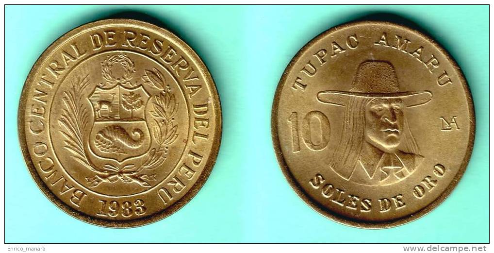 PERU - 10 Soles 1983 - KM#272.2  Unc - Peru