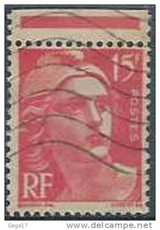 1948 - N° 813° - 15f Rouge Avec Bandeau - 1945-54 Maríanne De Gandon