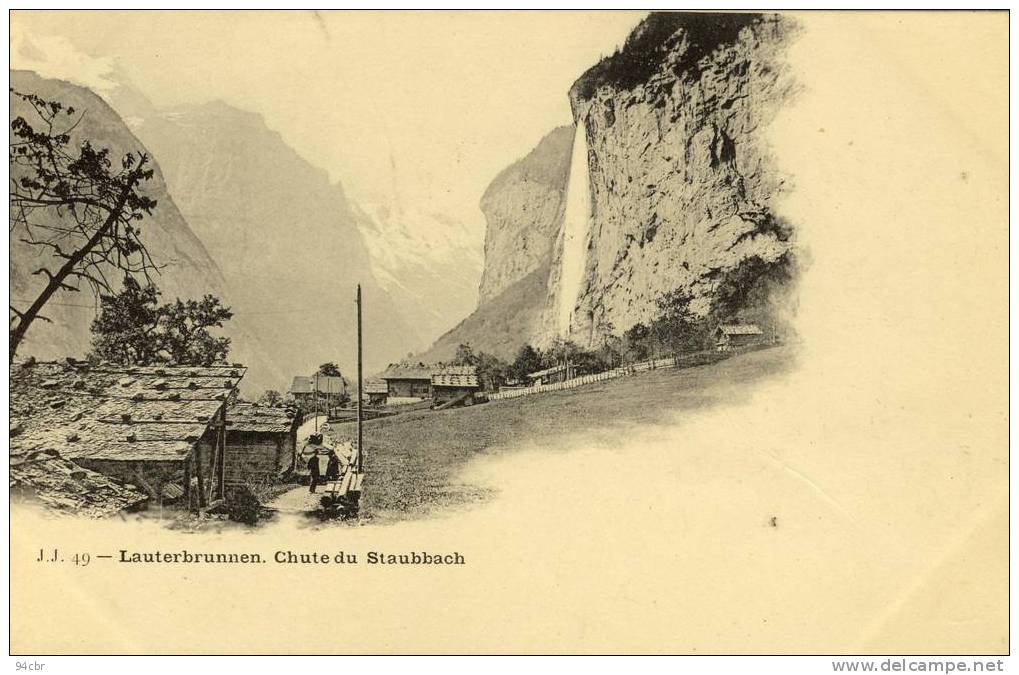 CPA (SUISSE - A ) LAUTERBRUNNEN Chute De Staubbach - Lauterbrunnen