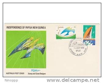 Australia  1975  Papua New Guinea  FDC - Premiers Jours (FDC)