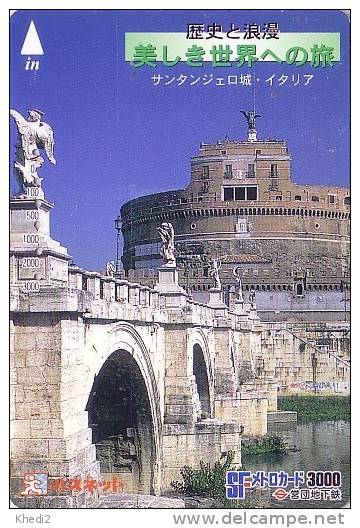 Scheda Del Giappone - ITALIA / ROMA - Ponte & Castello Sant´Angelo - ITALY Related Card From Japan - Otros & Sin Clasificación