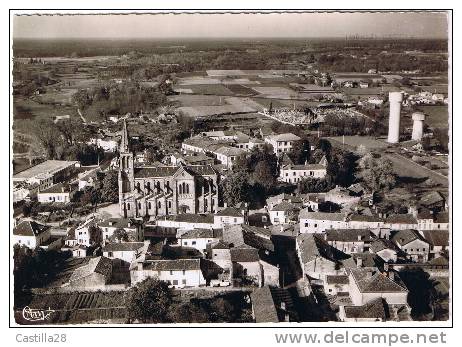 Cpsm TARTAS - Quartier De L'église Vue Aérienne - Tartas