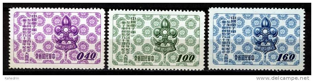 China Taiwan 1957, Michel # 264/66 *, MH - Neufs