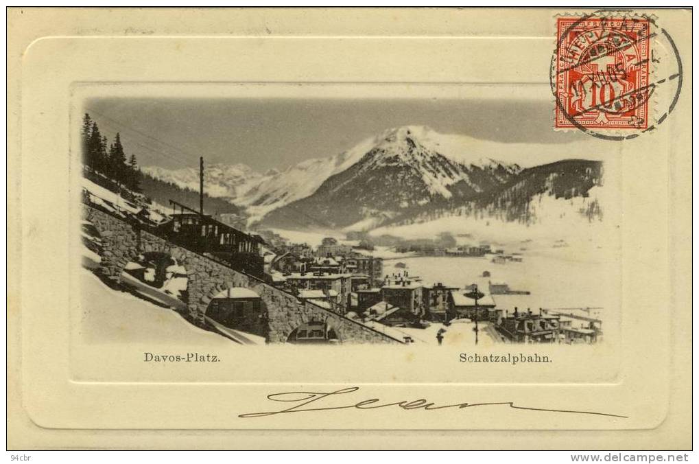 CPA (SUISSE - A)     Davos Platz  Schatzalpbahn - Davos