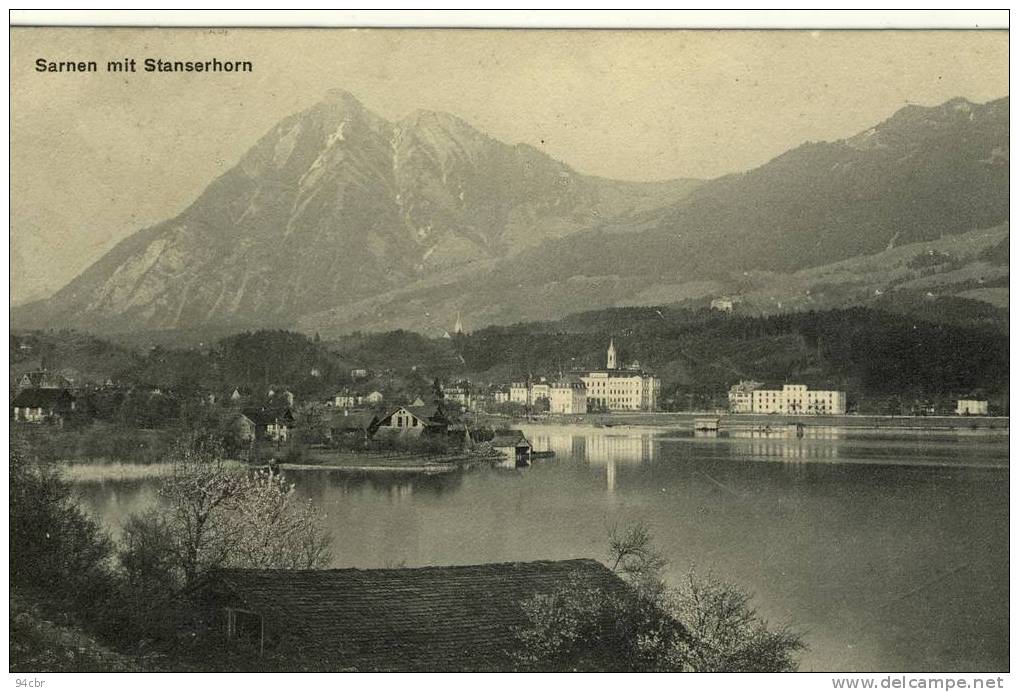 CPA (SUISSE - A) Sarnen Mit Stanserhorn (leger Choc Bord Bas) - Sarn