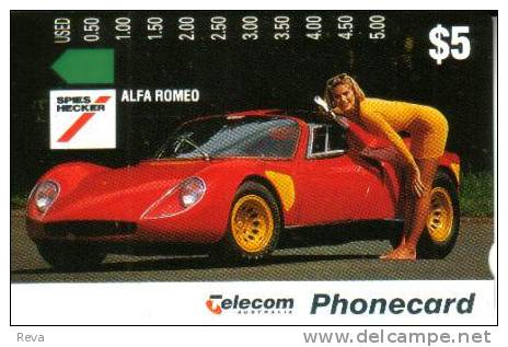 AUSTRALIA $5 SPIES HECKERS LIKE 007 CAR ALFA ROMEO WOMAN PRIVATE ISSUE AUS-169 MINT NOT FOR GENERAL SALE !!READ NOTES!! - Australia