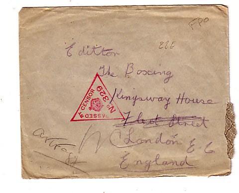 CENSOR PASSED LETTRES EN FRANCHISE MILITAIRE ET CENSURE LOT3 GRANDE BRETAGNE - Postmark Collection