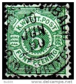 ALLEMAGNE WURTEMBERG Royaume WÜRTTEMBERG Poste  59 (o) 1 - Usati