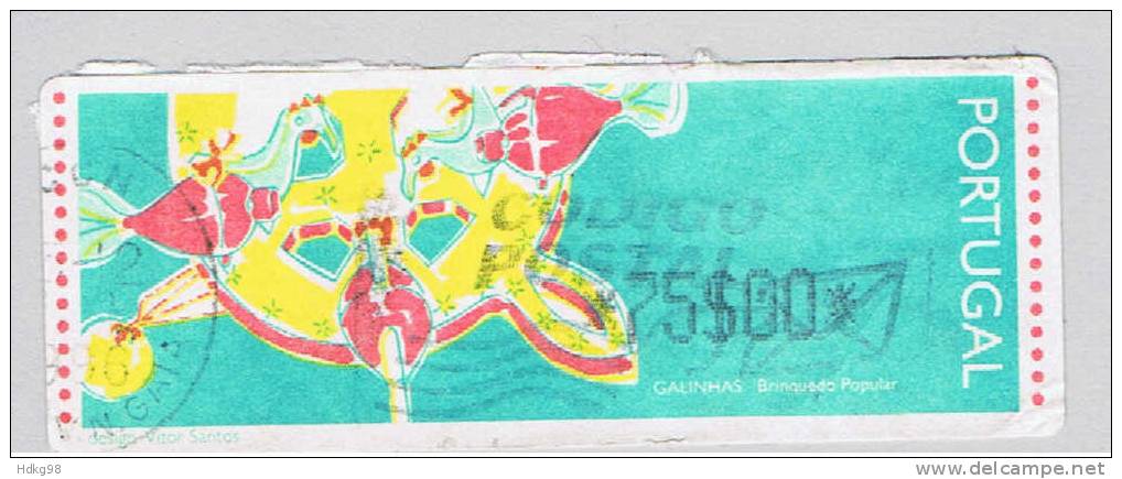 P+ ATM Portugal 1995 Mi 11 75,00 E - Timbres De Distributeurs [ATM]