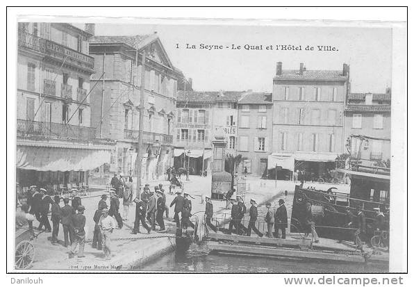 83 /// Le Quai Et L´hotel De Ville, Phototypie Marius Bar , ANIMEE - La Seyne-sur-Mer