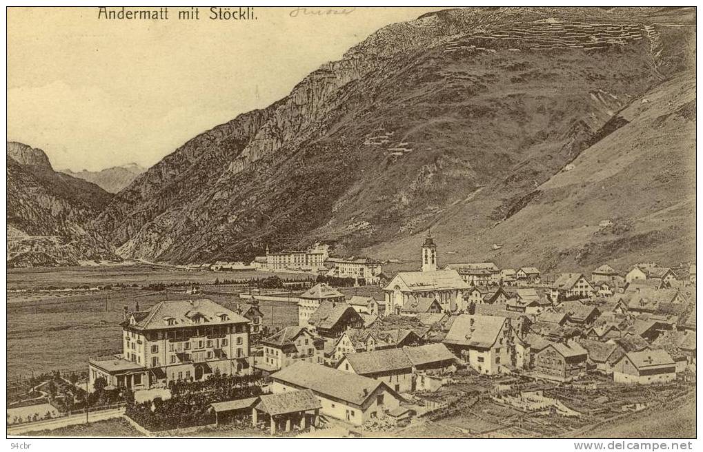 CPA (SUISSE - A )    ANDERMATT MIT STOCKLI - Matt