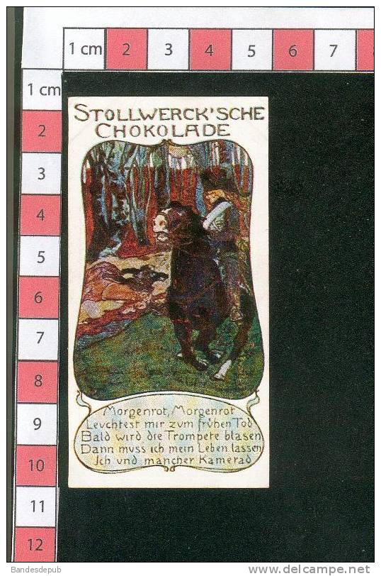 Stollwerck Chromo Allemande Thème Chanson Morgenrot - Stollwerck