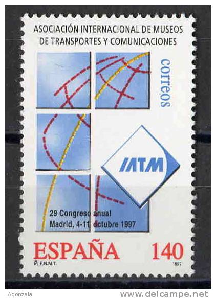 TIMBRE ESPAGNE NOUVEAU 1997 ASSOCIATION INTERNATIONALE DE MUSÉES TRANSPORTS ET COMMUNICATIONS - Other (Earth)