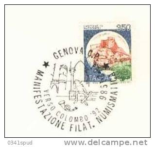 1986 Italia  Genova Cristoforo Colombo - Explorers