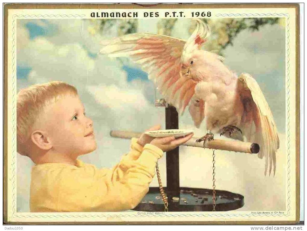 ALMANACH DES PTT 1968 Rhone - Grand Format : 1971-80