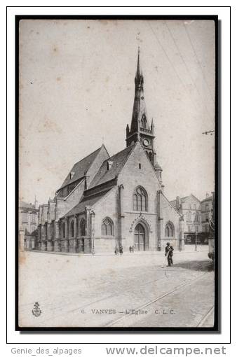 92 VANVES, L'Eglise, Ed CLC -6-dos Vierge - Vanves