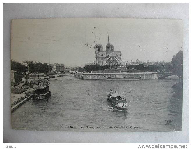 PARIS - La Seine - Vue Prise Du Pont De La Tournelle - Die Seine Und Ihre Ufer