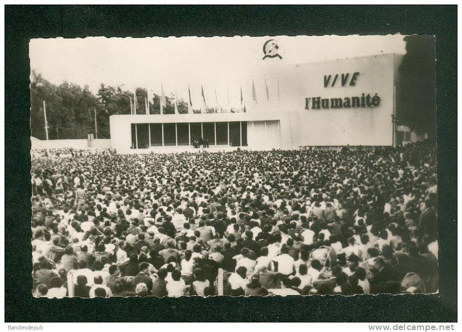 CPSM - La Courneuve - Fête De L' Humanité - La Scène Centrale Pendant Le Spectacle ( Communisme Faucille Marteau 1960) - La Courneuve