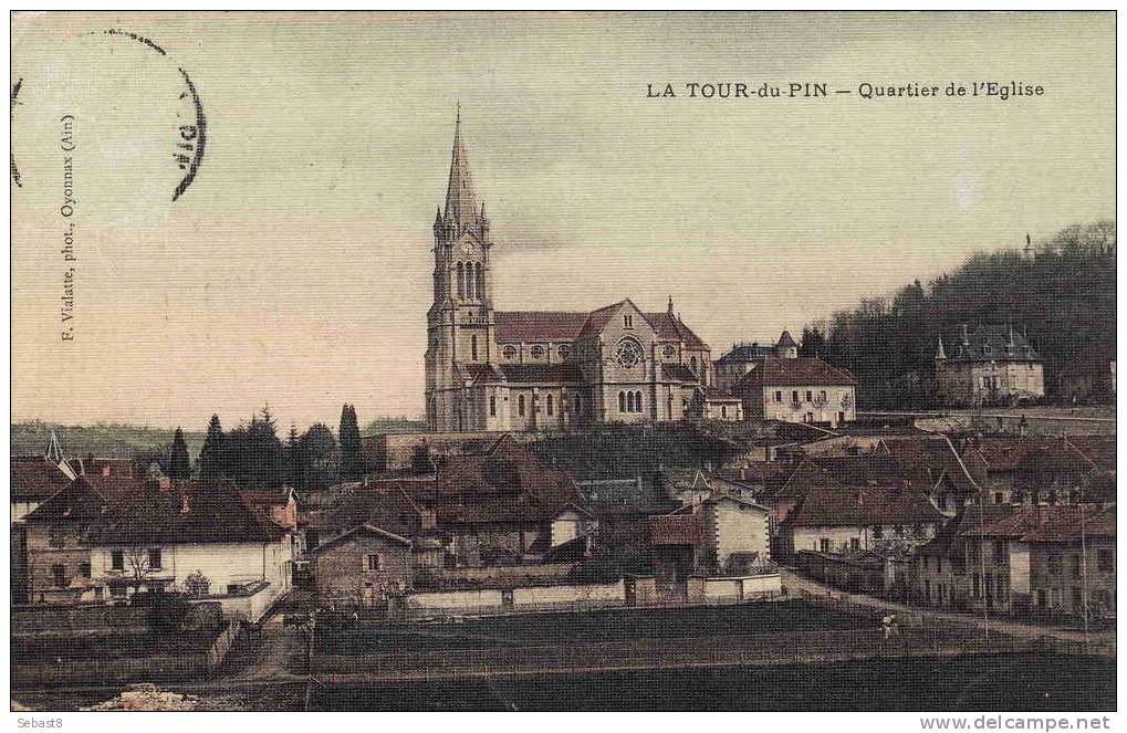 LA TOUR DU PIN QUARTIER DE L'EGLISE ( Carte Toilee ) - La Tour-du-Pin