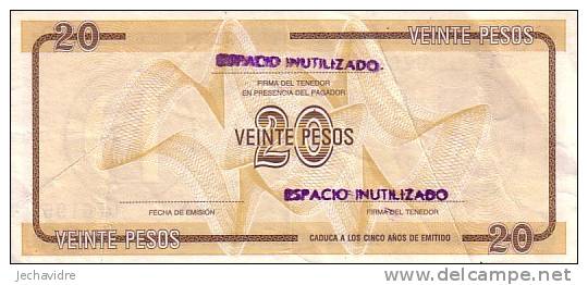 CUBA  20 Pesos  Non Daté   Pick FX36    ***** QUALITE  VF+ ***** - Kuba