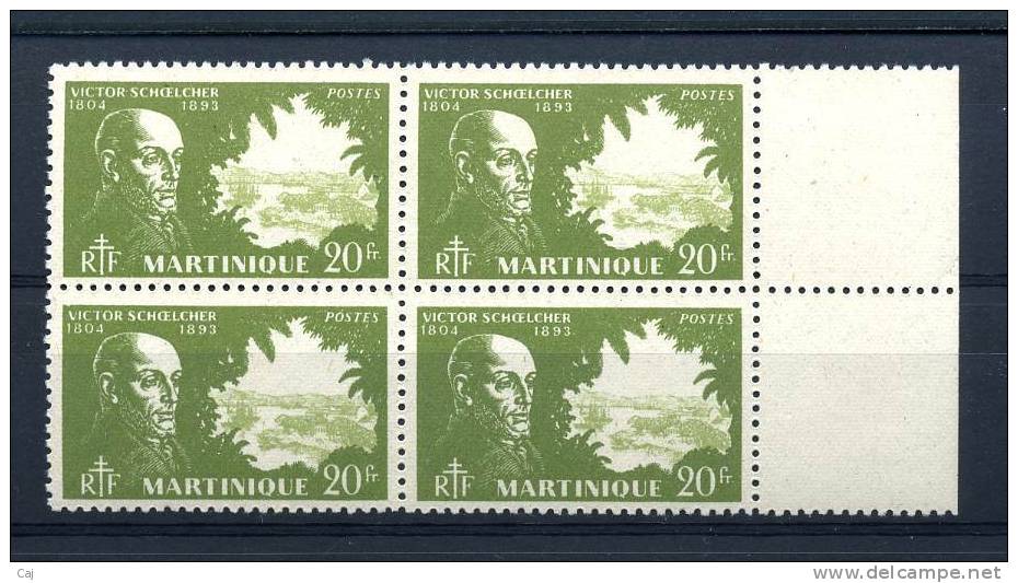 Martinique  :  Yv  217  **  Bloc De 4 - Unused Stamps