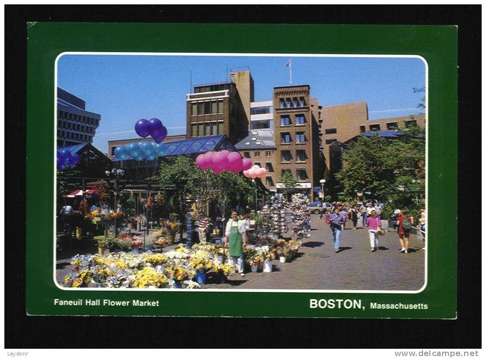 The Flower Market At Faneuil Hall, Boston, Massachusetts - Boston