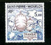 SPM  Course De Voiliers: Transat 1987: Lorient-SPM- Lorient   Y&T: 477 - Unused Stamps